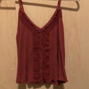 Spaghetti strapped tank top